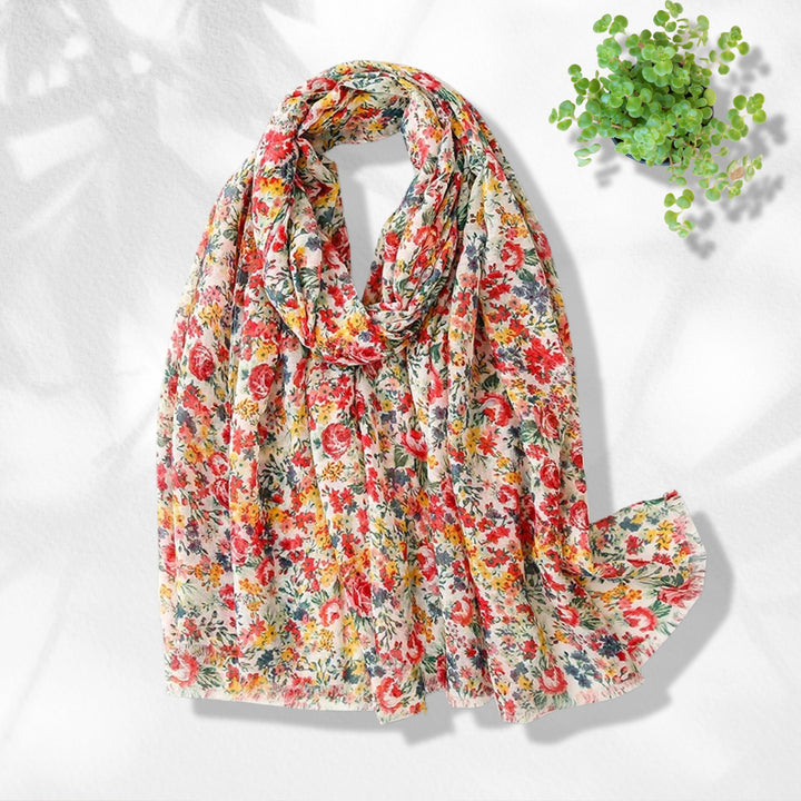 Floral Wrap Shawl Soft Women Scarf Lightweight Soft Long Scarf Personalized Gift for Women Birthday Gift for Mom Mothers Day Gift for Her