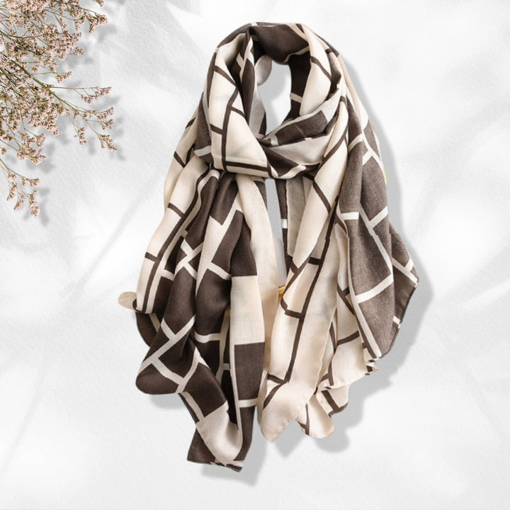 Ivory Shawl Brown Scarf Black Scarf Cotton Scarves Fashion scarf Bohemian Scarf Shawl Women's Scarf Personalized Scarf Wrap Mothers Day Gift