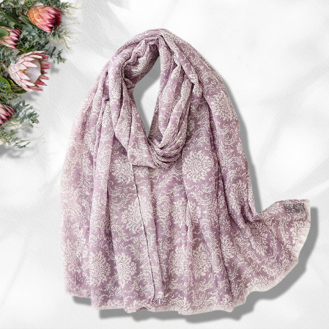 Lilac Scarf Summer Personalized Gift Scarves Wrap Shawl Soft Women Scarf Lightweight Soft Long Scarf Mothers Day Gift for Her - In The Bag Design