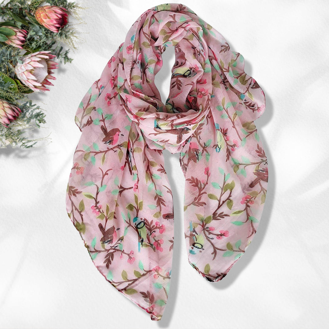 Ivory Shawl Bird Scarf Summer Scarf Women Infinity Scarves Loop Personalized Gifts For Women Mothers Day Gift For Her Shawl Wrap Long Scarf