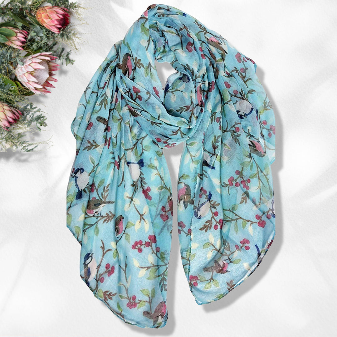 Ivory Shawl Bird Scarf Summer Scarf Women Infinity Scarves Loop Personalized Gifts For Women Mothers Day Gift For Her Shawl Wrap Long Scarf