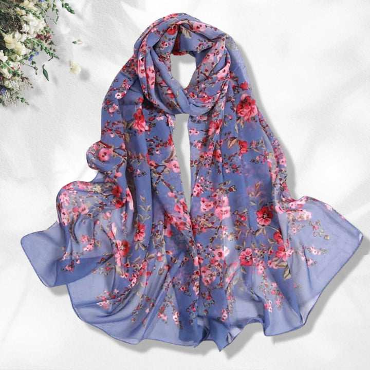 Floral Print Soft Scarf Women Scarves Infinity Scarf Loop Soft Chiffon Long Wrap Scarf Shawl Personalized Scarf Mothers Day Gift For Her - In The Bag Design