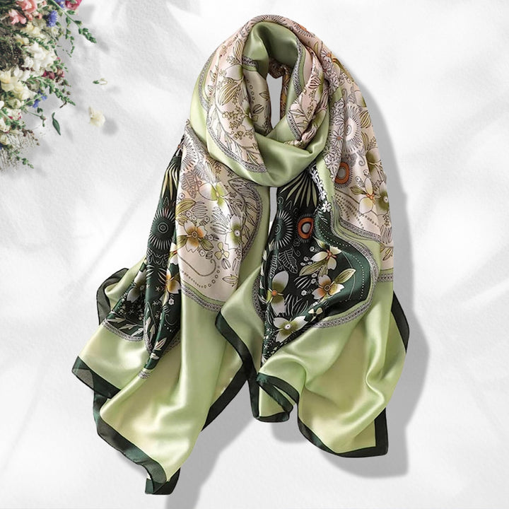 Green Silk Scarf Women Silk Shawl Personalized Scarf Infinity Scarf Women Scarves Summer Scarf Mothers Day Gifts For Her Mom Gift