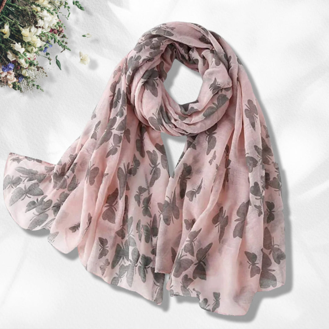 Blush Pink Scarf Butterfly Scarf Summer Shawl Wrap Large Infinity Scarf Personalized Gifts For Women Mothers Day Gift Birthday Gift for Her - In The Bag Design