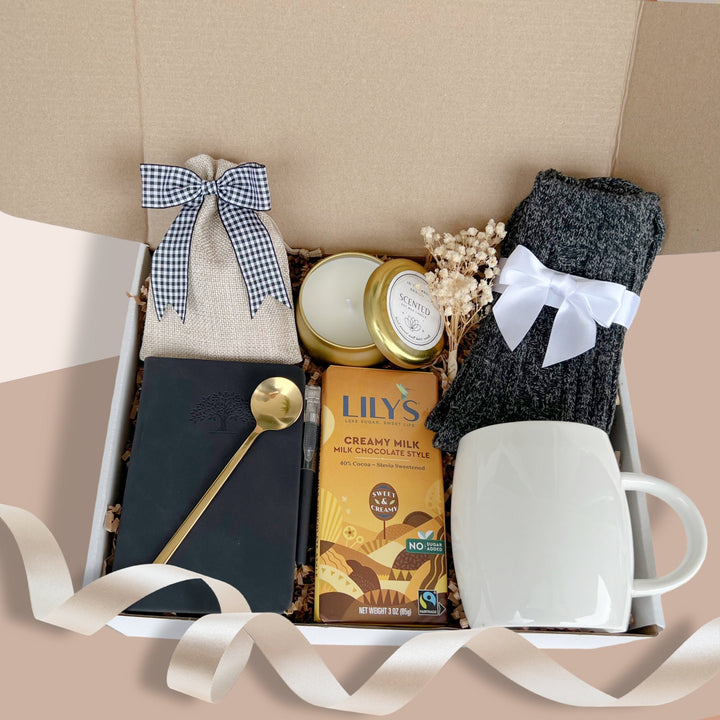 Hygge Birthday Gifts For Her, Gift Baskets for Him, Birthday Box, Self Care Gift Box, Gift Basket for Women, Gifts for Her Friend Birthday